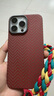 Pinkson 輕薄蘋(píng)果iPhone14Pro手機殼Max凱夫拉芳綸保護套商務(wù)碳纖維紋新款網(wǎng)紅簡(jiǎn)約輕奢散熱防摔新款 【瑪瑙紅-保護圈款】1500D芳綸 【iPhone14 Pro Max】 曬單實(shí)拍圖