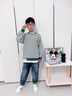 G.DUCKKIDS男童衛(wèi)衣春秋裝上衣潮2025新款潮秋季打底衫7洋氣大童條紋長袖T恤 黑色 春秋 170 cm 曬單實(shí)拍圖