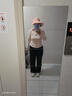 小野和子【周翊然同款】工裝褲女春夏季休閑運(yùn)動(dòng)戶外防曬直筒褲 曜石黑 S 曬單實(shí)拍圖