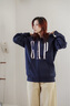 GAP【情人節(jié)】男女裝秋季新款logo印花抓絨寬松運動連帽衫衛(wèi)衣786920 曬單實拍圖