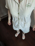 浪莎純棉睡衣女抗菌除螨帶胸墊全棉短袖薄款女士家居服套裝可外穿 曬單實(shí)拍圖
