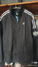 adidas經(jīng)典三條紋運動(dòng)連帽夾克外套男女秋季阿迪達斯三葉草 黑色   S 曬單實(shí)拍圖