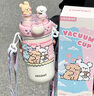 oktp學(xué)生保溫杯女兒童卡通2025新款水杯高顏值雙飲316不銹鋼吸管杯子 【開學(xué)季禮物】可愛小狗520ml 曬單實(shí)拍圖