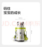 babycare熊貓兒童保溫杯寶寶水杯嬰幼兒學(xué)飲吸管杯外出保溫水壺幼兒園小學(xué) 贈直通吸嘴-星屑灰背帶款 450ml 曬單實拍圖