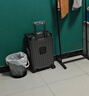 花瞳【次日達】行李箱可上飛機20拉桿箱登機箱旅行箱學(xué)生密碼箱皮箱子 深灰色【USB+杯架+干濕分離】 20英寸 【可登機箱，短途出差】 曬單實(shí)拍圖