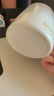 CLITON陶瓷馬克杯大容量帶勺蓋咖啡杯牛奶杯早餐杯辦公杯茶杯白色350ml 曬單實(shí)拍圖