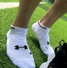 安德瑪（Under Armour）襪子夏季船襪【3雙】籃羽毛球運(yùn)動(dòng)襪男女跑步薄款防臭毛巾短棉襪 曬單實(shí)拍圖