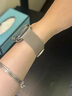 炫戴（XUANDAI）適用apple watchS9表帶小貓彩印蘋(píng)果手表s10腕帶鐳雕米蘭尼斯iWatch金屬s8/s7/s6/s5/s4磁吸女士款 新升級彩印【立耳狗】星光色 44/45/46/49 曬單實(shí)拍圖