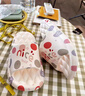 安尚芬踩屎感拖鞋女士室內(nèi)外新款EVA百搭卡通輕便舒適軟底防滑涼拖鞋男 白色【nice印花】 38-39 (240mm) 適合37-38 曬單實(shí)拍圖