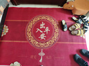 尊潮紅色入戶(hù)地墊喜慶進(jìn)門(mén)口防滑腳墊新中式玄關(guān)耐臟紅地毯120*160cm 曬單實(shí)拍圖