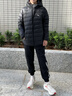 安踏兒童羽絨服男女童裝25年冬季新款透氣保暖舒適純色輕薄羽絨服 基礎黑-1 含絨量85% 150 充絨量48g 曬單實(shí)拍圖