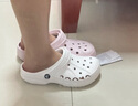 CROCS卡駱馳貝雅洞洞鞋沙灘鞋|10126 白色-100 37/38(230mm)  曬單實(shí)拍圖