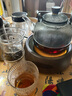 全度玻璃提梁壺家用小型電陶爐煮茶器燒水壺大容量保溫玻璃茶壺 提梁壺（煙灰色）+康米電陶 曬單實(shí)拍圖