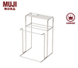 無印良品 MUJI 不銹鋼廚具收納架 MC04CC0S 置物架 多功能金屬刀架砧板架 銀色 寬136x深132.5x高214mm 曬單實拍圖