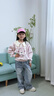 真維斯女童套裝秋季兒童衛衣闊腿牛仔褲中大童春秋衣服女孩秋裝洋氣童裝 白 氣球毛絨熊+淺藍 110 曬單實(shí)拍圖
