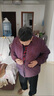 恒源祥中老年人秋裝女?huà)寢屚馓状呵锬棠田L(fēng)衣夾克衫老太太寬松休閑上衣服 富貴紫 L 建議85-100斤 曬單實(shí)拍圖