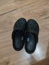 卡駱馳crocs七夕情人節(jié)禮物貝雅云彩女士洞洞鞋戶外休閑鞋|208186 黑色-001(含智必星) 39 (250mm) 曬單實(shí)拍圖
