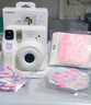 富士instax miniSE 一次成像拍立得相機 旅行 智能 拍照 禮物 白色 套餐1：官配內容+白邊20張+束口袋 曬單實(shí)拍圖
