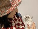 CharisKitty本命年小c&k紅色圍巾女生韓系氛圍感針織毛線加厚圍脖男生日禮物 CK圍巾-菱形格紅色【禮盒包裝】 曬單實(shí)拍圖