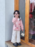 班喜迪女童套裝秋裝2025新款洋氣寶寶長(zhǎng)袖上衣小女孩童裝春秋季兒童衣服 粉色 90 曬單實(shí)拍圖