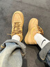 耐克空軍一號男子輕便平底運動(dòng)鞋冬板鞋NIKE AIR FORCE 1 CJ9179 200亞麻/麥黃/橡皮淺褐/黑 41 曬單實(shí)拍圖