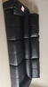 顧家家居（KUKA）現(xiàn)代頭層牛皮沙發(fā)大坐深羽毛靠包1307黑色大三人位【智惠系列】 曬單實拍圖