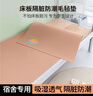 紅蜻蜓學(xué)生宿舍專(zhuān)用防潮墊90x190床板隔臟床墊防霉寢室單人毛氈墊可折疊 卡其棕【吸濕防潮防滑】 90x190cm【宿舍床護墊】 曬單實(shí)拍圖
