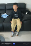 asics亞瑟士童裝男女兒童中大童圓領(lǐng)印花休閑衛衣LOGO款 001黑色 130 cm 曬單實(shí)拍圖
