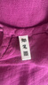 知筆墨秋款新品圓領(lǐng)文藝紫色重工刺繡亞麻連衣裙 禪意寬松長(zhǎng)袍子 玫紫色 均碼 曬單實(shí)拍圖