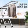 美麗雅落地晾衣架小型折疊陽(yáng)臺(tái)室內(nèi)戶外掛衣架不銹鋼嬰兒衣服曬被晾衣桿 曬單實(shí)拍圖