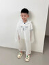 古旭一次性雨衣大帽檐兒童加厚防暴雨戶(hù)外徒步騎行學(xué)生長(cháng)款便攜雨披 兒童白色10件裝【可重復使用+送收納包】 無(wú)規格 曬單實(shí)拍圖