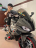 貝得龍超大號兒童電動(dòng)摩托車(chē)兩輪機車(chē)男女寶寶可坐可充電玩具摩托車(chē) 黑色+遙控+12V4.5電瓶+發(fā)光輪胎 曬單實(shí)拍圖