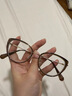蔡司（ZEISS）鏡片可配度數(shù)近視防藍光超輕貓眼眼鏡琥珀透茶女護目素顏高級感男 琥珀茶框 | 模特同款 熱銷推薦 0度防藍光【可試戴】 曬單實拍圖