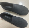 斯凱奇（Skechers）男鞋秋季舒適一腳蹬休閑鞋輕便健步中老年百搭防滑運動(dòng)鞋 54609-黑色/灰色BKGY 39.5 曬單實(shí)拍圖