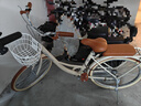 飛鴿（FLYING PIGEON）自行車(chē)成人通勤車(chē)自行車(chē)學(xué)生單車(chē)成人自行車(chē)通勤自行車(chē)女士自行車(chē) 標(biāo)配奶油米|單速|(zhì)輻條輪+禮包 24寸適合150-170cm 曬單實(shí)拍圖