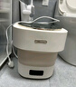 小熊（Bear）迷你洗衣機折疊洗衣機母嬰兒童內衣洗衣機專(zhuān)用小型內褲清洗機除菌便攜式微型宿舍半自動(dòng)甩干脫水機 曬單實(shí)拍圖