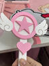 粉電競房電腦頭戴式耳機卡通支架可愛(ài)粉色掛架二次元禮物魔法鑰匙 粉色 曬單實(shí)拍圖