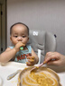 NUBY（努比）嬰兒輔食勺硅膠寶寶訓(xùn)練沾勺自主進(jìn)食勺寶寶訓(xùn)練勺餐具3支裝 藍(lán)綠灰 曬單實(shí)拍圖