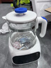 babycare恒溫水壺智能沖泡奶家用寶寶調(diào)奶器玻璃熱燒水壺 1.3L 辛德白 曬單實(shí)拍圖