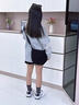 女童韓系穿搭假兩件T恤春秋2025新款大童長(cháng)袖炸街微喇褲兒童秋裝6 單件-灰色假兩件衛衣 150 曬單實(shí)拍圖