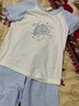 芬騰兒童睡衣男童2025年夏新品純棉短袖七分褲中大童家居服套裝 曬單實拍圖