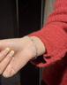 中國黃金（CHINA GOLD）S925銀竹節手鏈女款節節高升輕奢小眾手飾品教師節生日禮物送女友竹節手鏈 曬單實(shí)拍圖