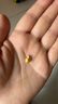 喜上眉梢足金999轉(zhuǎn)運珠鯉魚通孔可愛磨砂路路通3D硬金DIY配飾女送禮 0.2g 黃金小魚轉(zhuǎn)運珠（無鋼印） 曬單實拍圖
