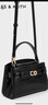 CHARLES&KEITH鱷魚(yú)紋凱莉包手提斜挎婚包包女包生日禮物CK2-50270880-1 Black黑色 S 曬單實(shí)拍圖