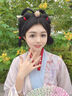 京鑒新疆和田玉戒指女款羊脂玉鴿子蛋戒面淺鴨蛋青銀鑲玉戒指淺清水 戒面尺寸20x15mm 曬單實拍圖