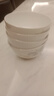 高顏值家用銀杏時(shí)光米飯碗大面碗陶瓷餐具家用新骨瓷陶瓷碗 銀杏時(shí)光 4.5英寸2碗2白勺 曬單實(shí)拍圖
