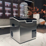 重衍臺式制冰機 迷你小型商用奶茶店40公斤風(fēng)冷多功能制冰碎冰一體制冰機 黑色32冰格制冰機（24小時(shí)40公斤） 桶裝水及自來(lái)水接入都支持 曬單實(shí)拍圖