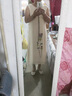 菲洛曼（FEILUOMAN）夏季禪服佛系女棉麻茶服連衣裙兩件套古琴文藝復(fù)古禪意茶藝師服裝 杏色 S 曬單實(shí)拍圖