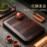 陶福氣茶盤(pán)家用輕奢現代小型儲水式茶臺功夫茶具竹茶盤(pán)長(cháng)方形簡(jiǎn)約托盤(pán) 福和茶盤(pán)(中)【升級加厚】 曬單實(shí)拍圖