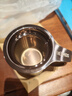 膳魔師（THERMOS）馬克杯不銹鋼茶杯大容量把手杯保溫咖啡杯團購生日禮物TEMC 【鍍鈦茶漏】珍珠白 400ml 曬單實(shí)拍圖